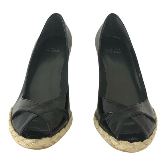 Stuart Weitzman Peep Toe Wedge Espadrilles - Picture 2 of 7